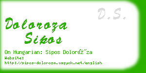 doloroza sipos business card